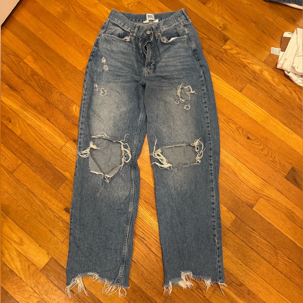 BDG Ripped Blue Boyfriend Jeans